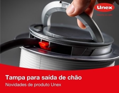 Nova tampa para saída de chão 52 da Unex