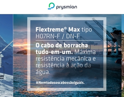 Flextreme Max H07RN-F/DN-F, o cabo de borracha tudo-em-um da Prysmian